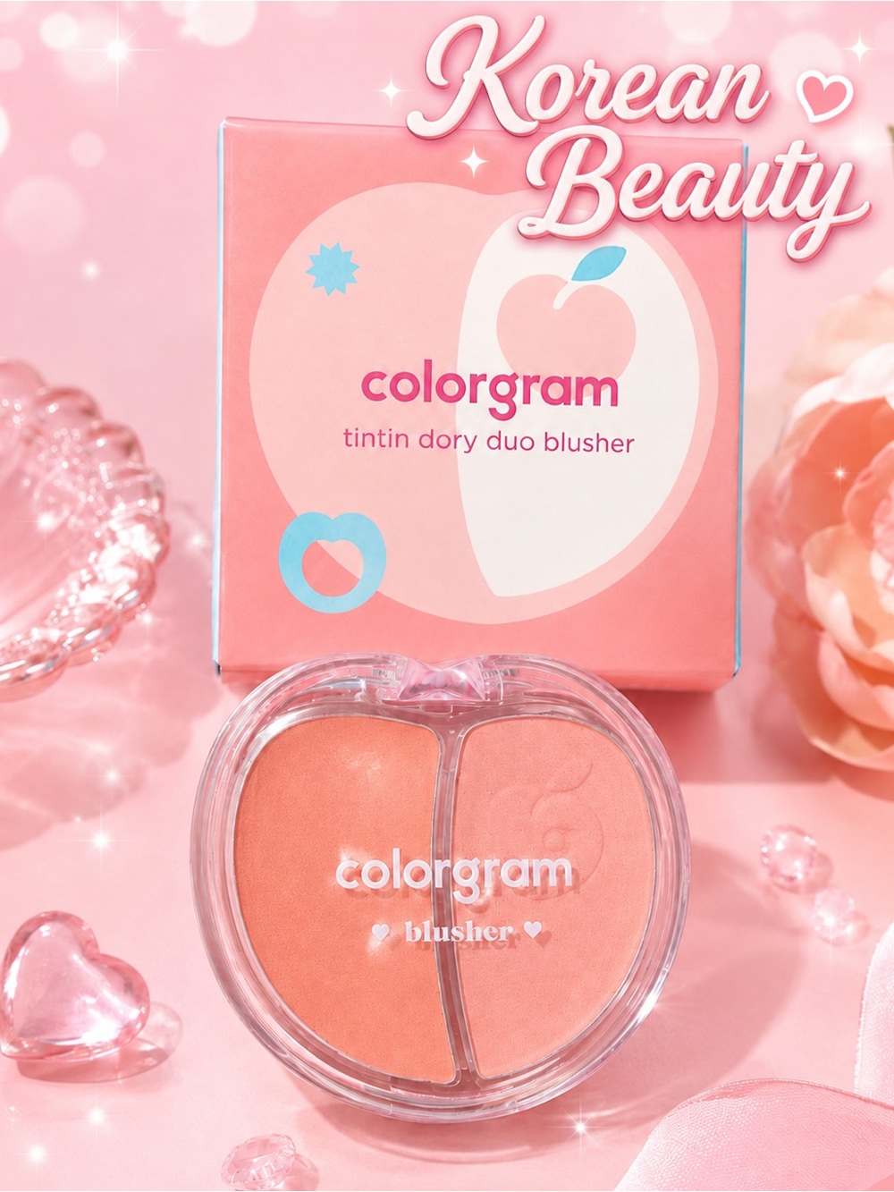 Colorgram Tintin Dory Duo Blusher Korean Beauty K-Beauty NIB NWT